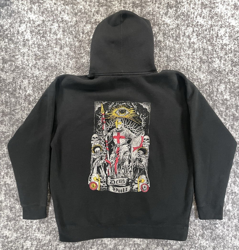 Zero Foxtrot Hoodie Men’s XL Black Tactical Pullover Skull Graphic Sweatshirt